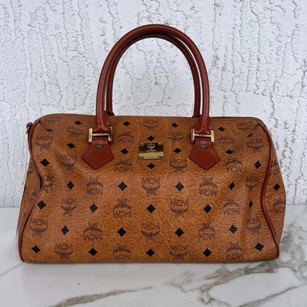 MCM Viestos Boston bag